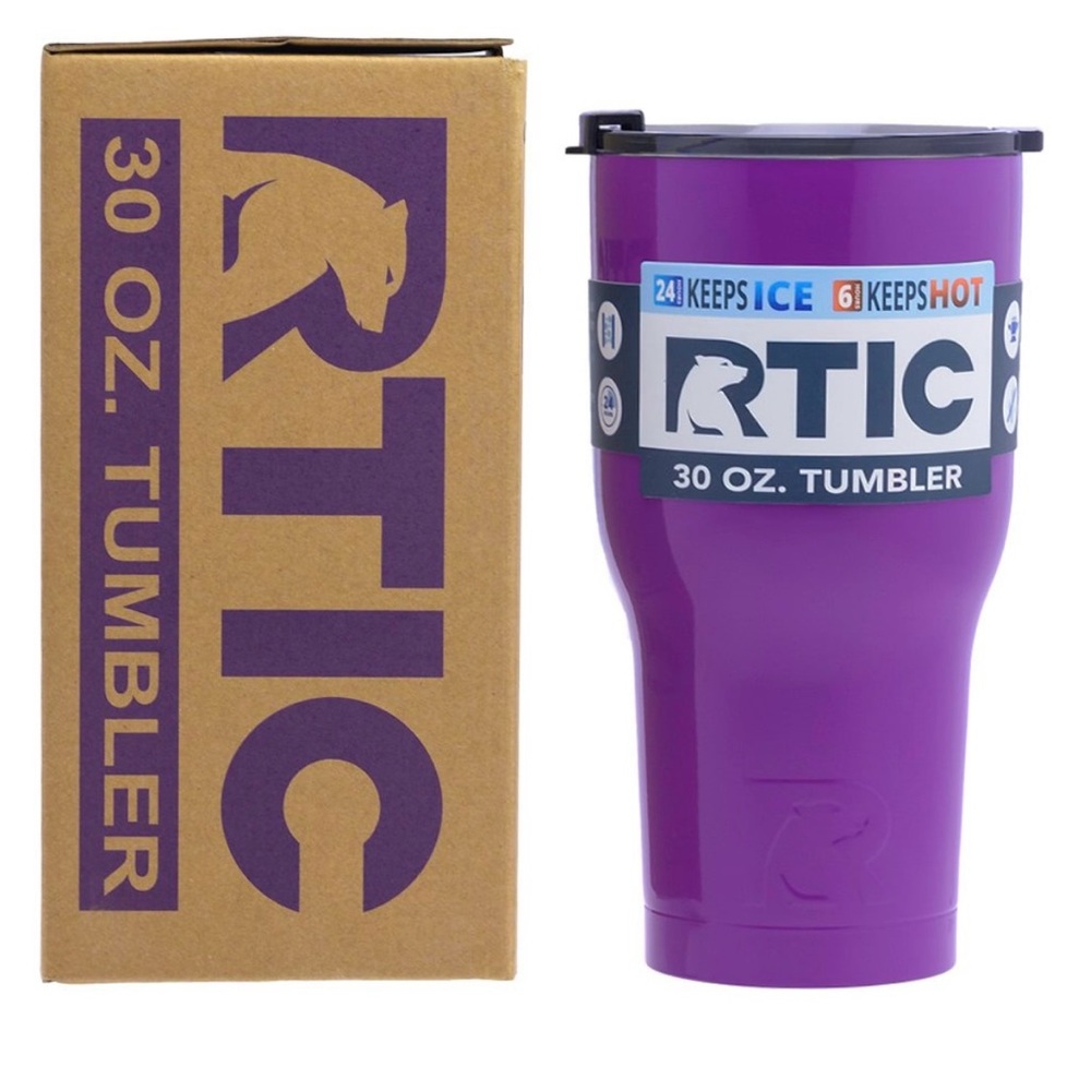 RTIC Purple Stainless Steel 30oz Tumbler